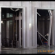 The tower’s elevator doors were blasted clean off.